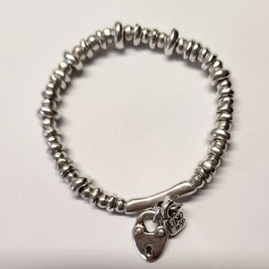 Uno de 50 Heart and Padlock Bracelet
